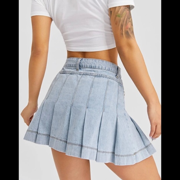 High Waisted Skirt Denim - Picture 3 of 3
